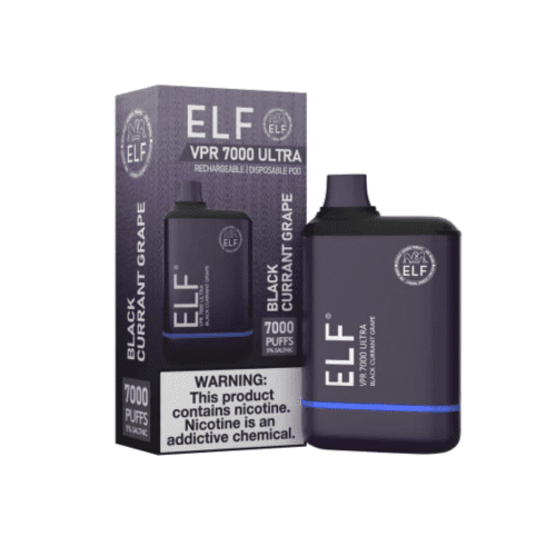 Elf VPR 7000 Ultra Black Currant Grape Disposable Vape Device 503a2bca 824d 4750 b33a 9e66614bca85