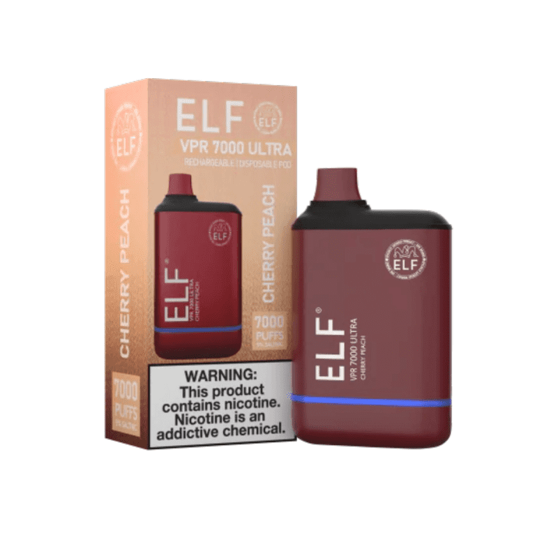 Elf VPR 7000 Ultra Cherry Peach Disposable Vape Device 3025fd8d 705b 4146 9e5e 32f95ce27306