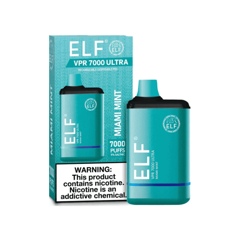 Elf VPR 7000 Ultra Miami Mint Disposable Vape Device e785e398 e33f 40aa 8e13 e94c6a52d1a3