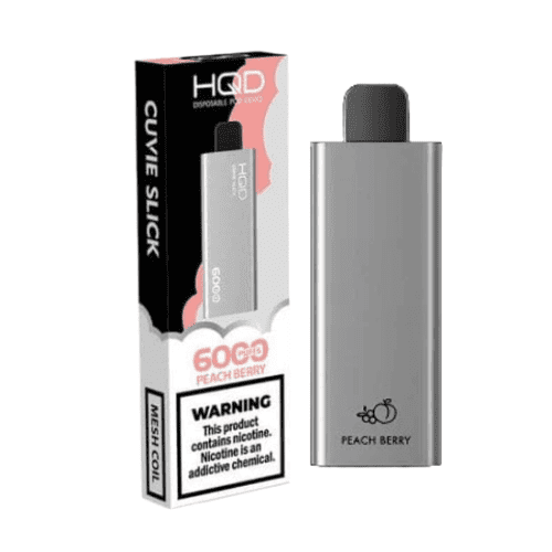 HQD Cuvie Slick 6000 Peach Berry Disposable Vape Device 375d9873 b480 4583 90f4 d9535a70788b