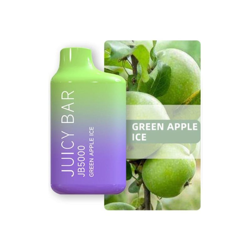 Juicy Bar JB5000 Green Apple Ice Disposable Vape Device