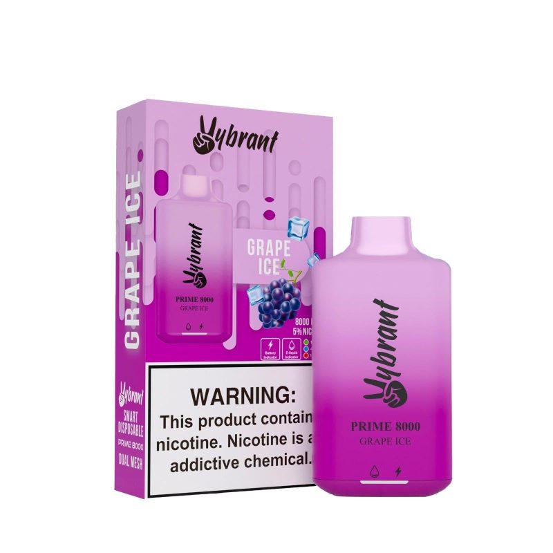 Vybrant Prime 8000 Grape Ice Disposable Vape 14a0e7f4 8fd2 424f 8e55 d7966ce2c9c6