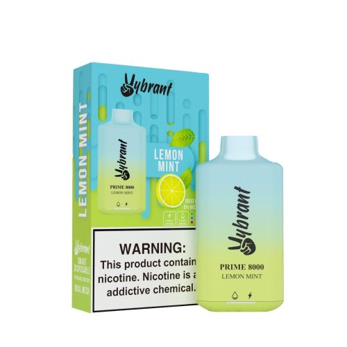 Vybrant Prime 8000 Lemon Mint Disposable Vape 295960bc 48a4 4175 b325 93582df68363