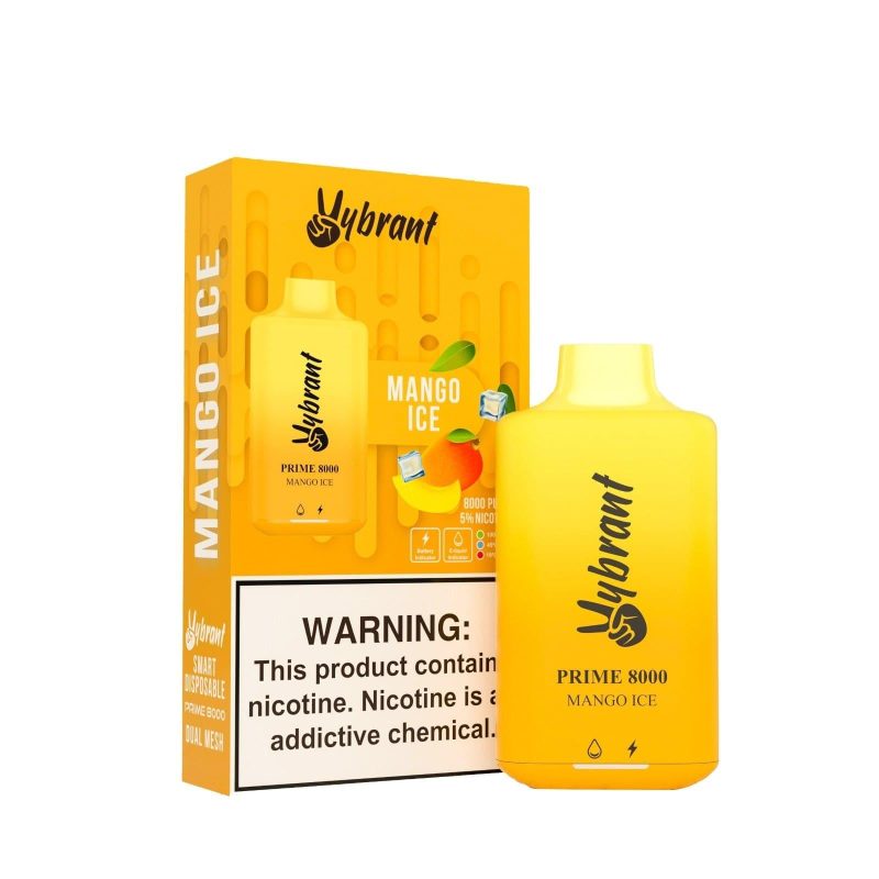 Vybrant Prime 8000 Mango Ice Disposable Vape 11902e4a 7ee9 4b9e a8bf b705f27c7985