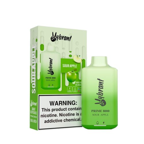 Vybrant Prime 8000 Sour Apple Disposable Vape 6df24afc fa8f 4421 8752 71bc07e4a1a7