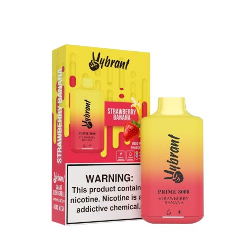 Vybrant Prime 8000 Strawberry Banana Disposable Vape 0dfebf81 0f83 4863 b3ce 8d76c533d967