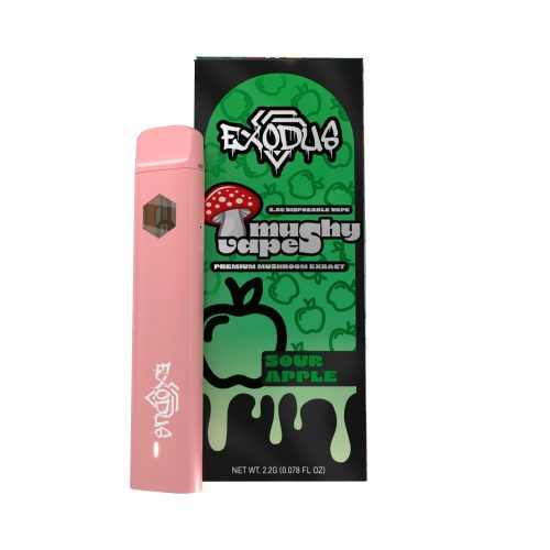 Exodus - Amanita Mushy Disposable 2.2G Sour Apple flavor, tart and crisp Exodus Mushy Disposable option.